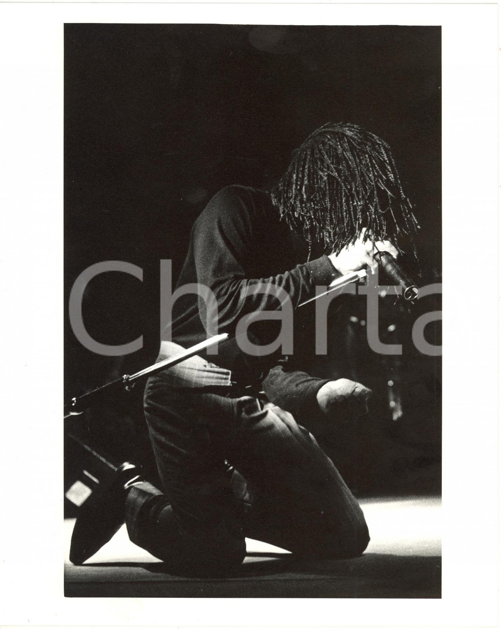 1985 ca MUSICA - Terence Trent D'ARBY sul palco durante un concerto *Foto 20x25 Fotografia di agenzia. CONDIZIONI: G FORMATO: 20x25 cm    originale e autentica 1