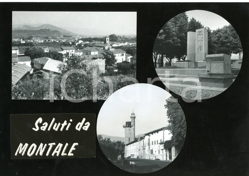 1960 ca MONTALE (PT) Vedutine *Bozzetto preparatorio per cartolina 30x21 cm