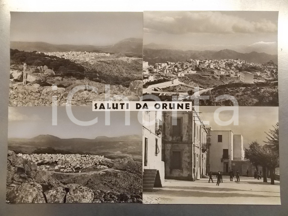 1960 ca ORUNE (NU) Scorci panoramici - Bozzetto preparatorio per cartolina 44x30