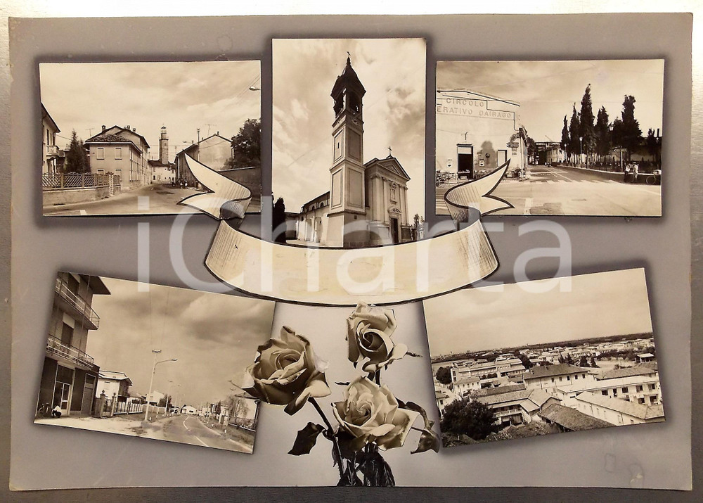 1960 ca DAIRAGO Chiesa S. Genesio - Bozzetto preparatorio per cartolina 46x32 cm