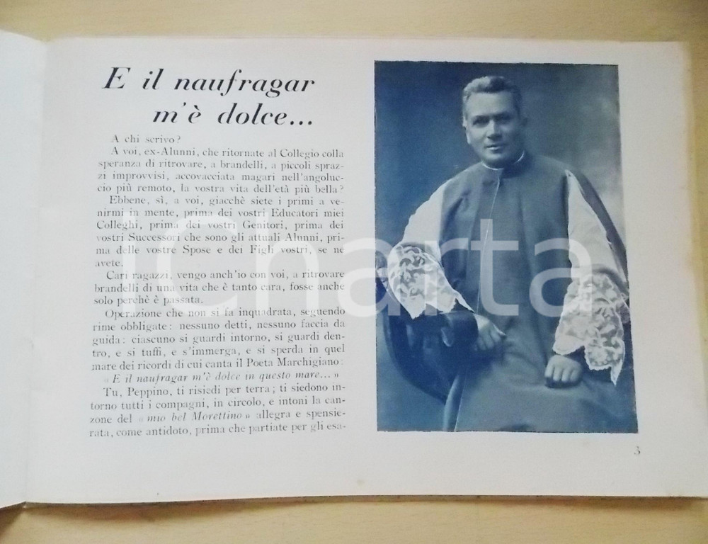 Libro, pubblicazione d epoca 1947 TRADATE Collegio Arcivescovile  Pubblicazione ILLUSTRATA 25Â° anniversario 1