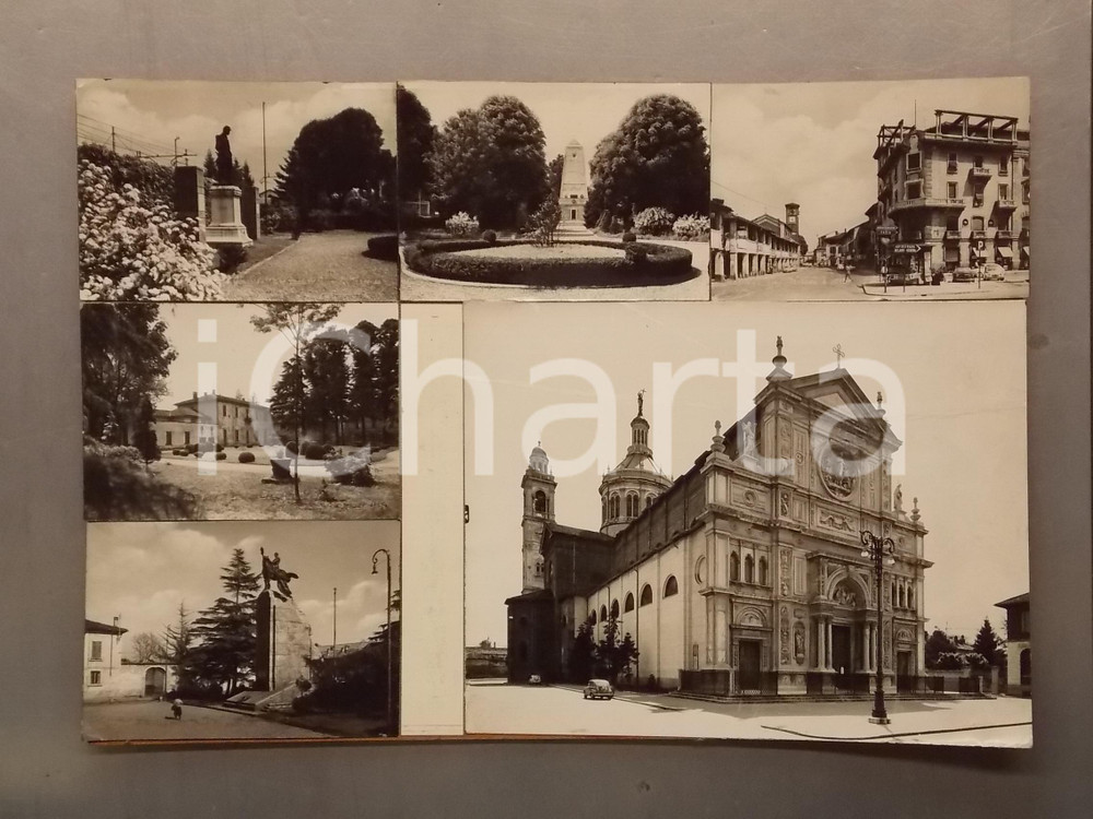 1960 ca MAGENTA Basilica SAN MARTINO *Bozzetto preparatorio per cartolina 43x30
