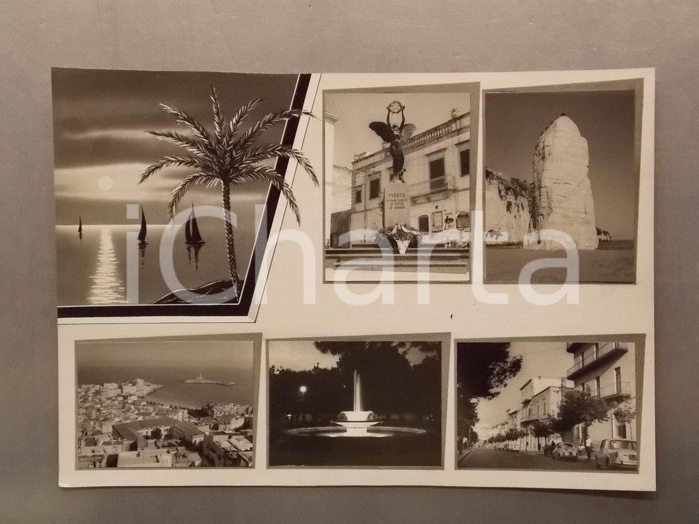 1960 ca VIESTE (FG) Scoglio PIZZOMUNNO *Bozzetto preparatorio cartolina 42x30 cm