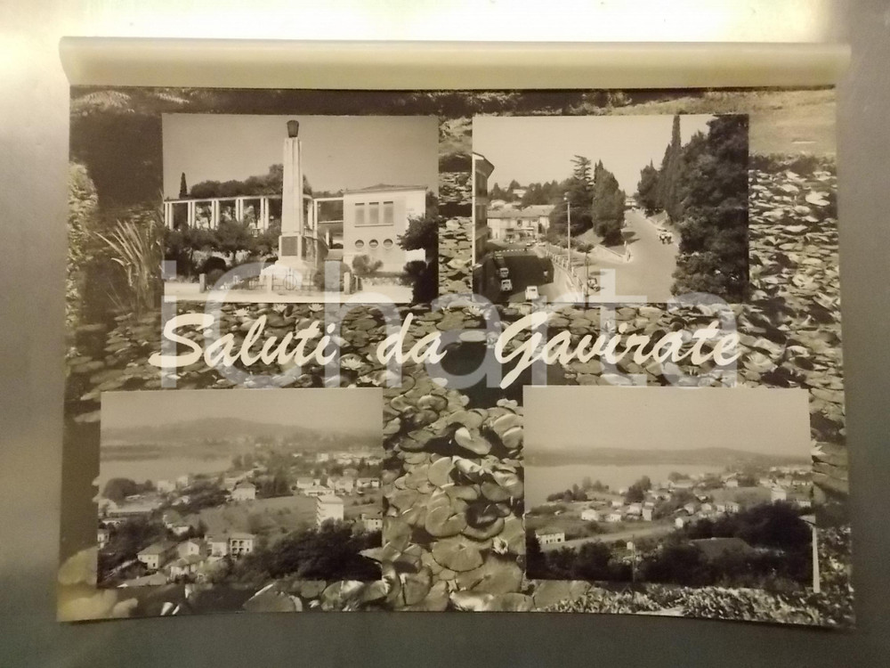 1960 ca GAVIRATE Monumento ai Caduti *Bozzetto preparatorio per cartolina 41x28