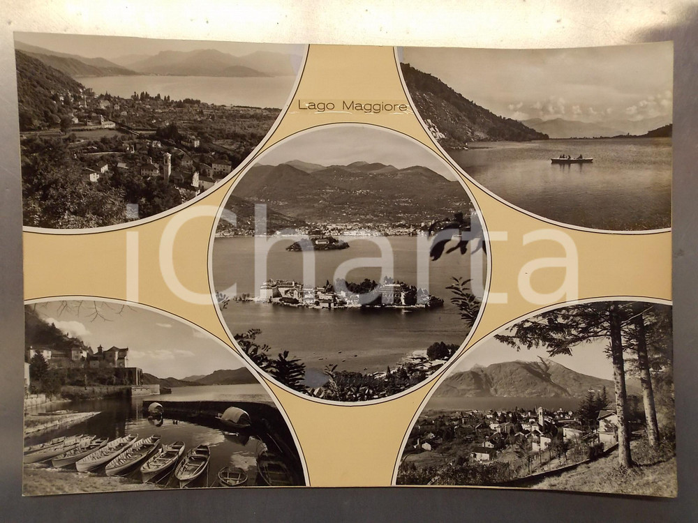 1960 ca MACCAGNO (VA) Isola Bella *Bozzetto preparatorio per cartolina 45x30 cm