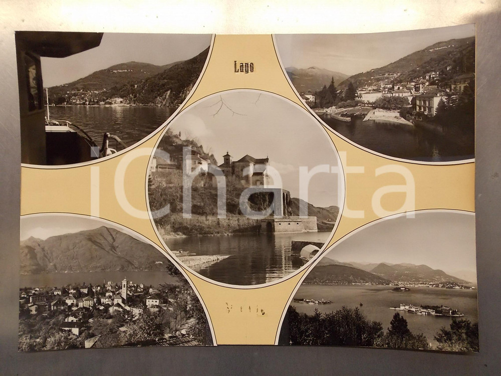 1960 ca MACCAGNO Madonna della Punta *Bozzetto preparatorio per cartolina 45x30