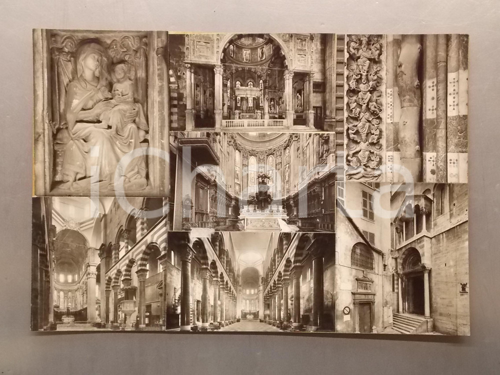 1960 ca GENOVA Cattedrale SAN LORENZO *Bozzetto preparatorio per cartolina 41x28