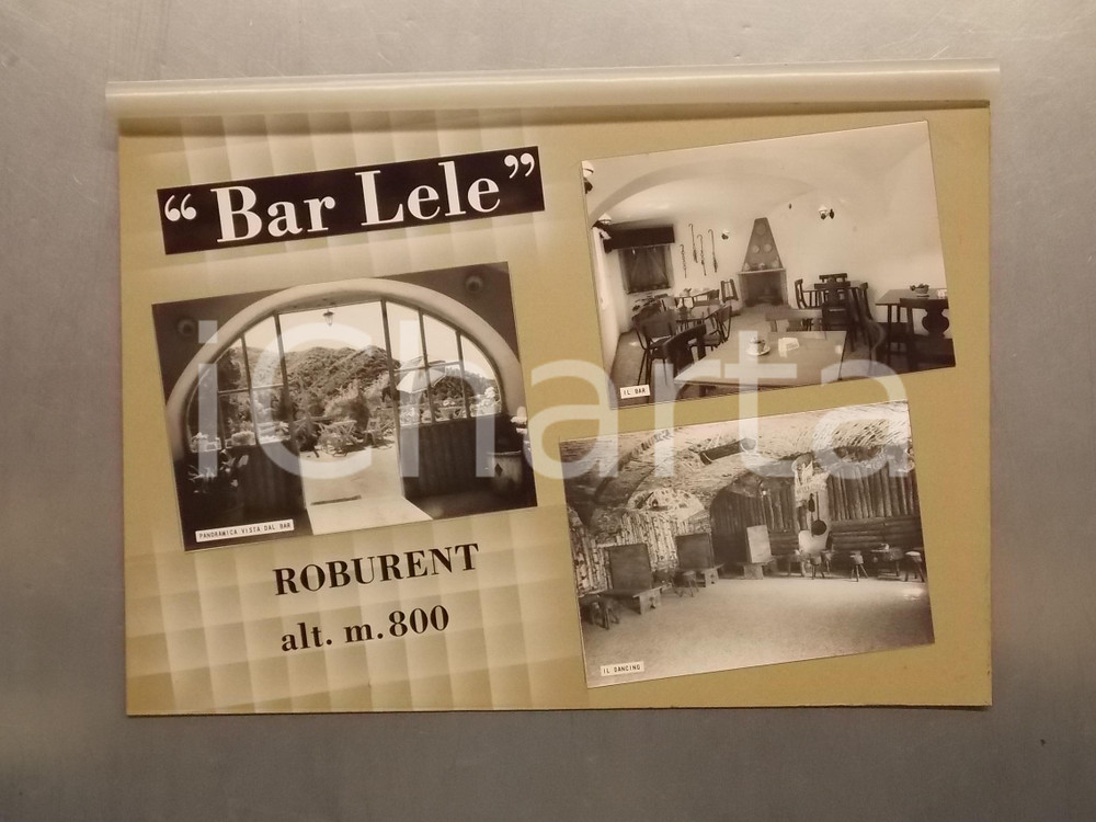 1960 ca ROBURENT (CN) Bar "LELE" *Bozzetto preparatorio per cartolina 37x26 cm