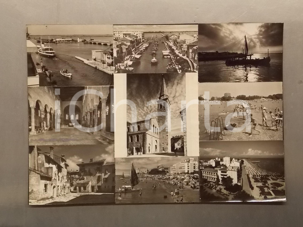 1960 ca GRADO - M/N AMBRIABELLA al molo *Bozzetto preparatorio cartolina 45x30