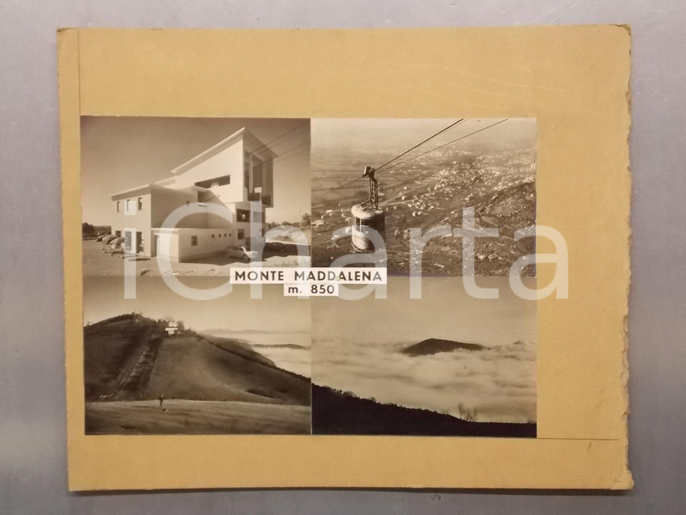 1960 ca MONTE MADDALENA (BS) Funivia *Bozzetto preparatorio per cartolina 38x30