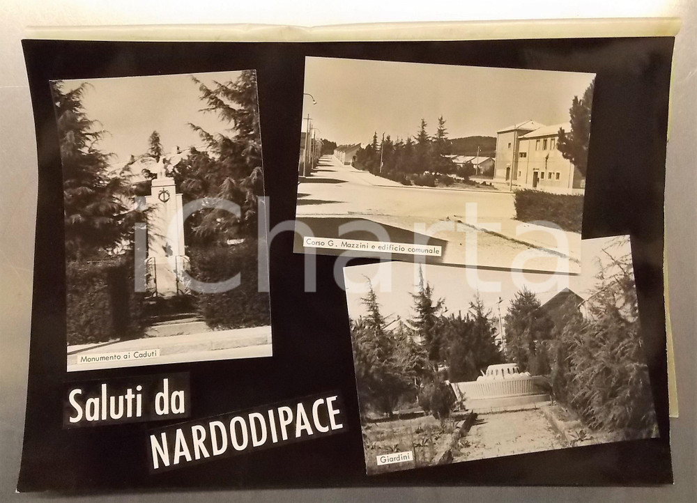 1960 ca NARDODIPACE (VV) Corso G. MAZZINI *Bozzetto preparatorio cartolina 33x23