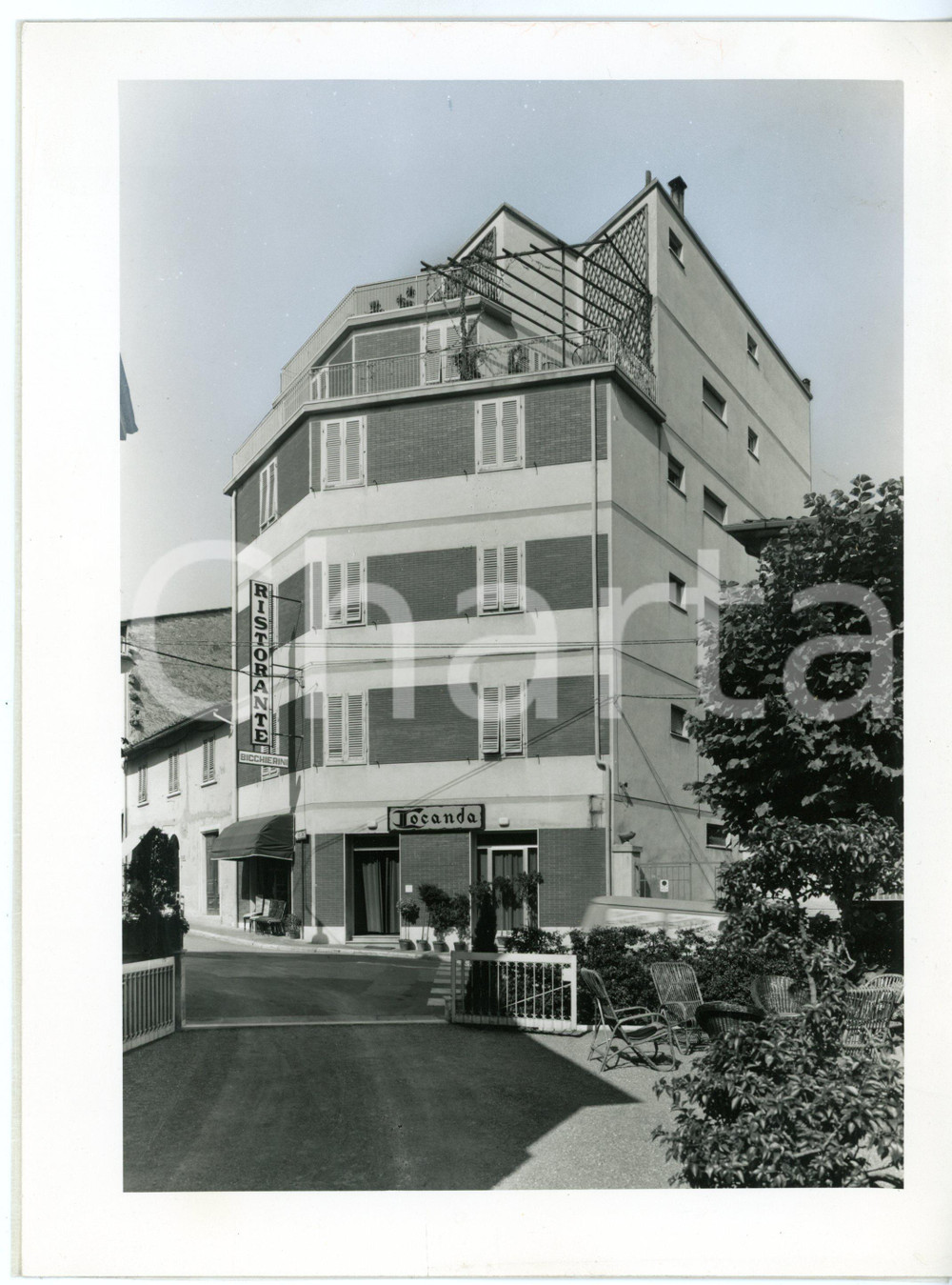 1960 ca CASCIANA TERME (PI) Locanda BICCHIERINI *Bozzetto per cartolina 18x24 cm