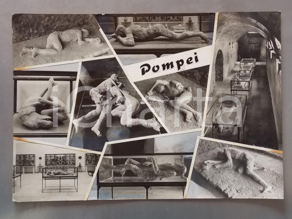 1960 ca POMPEI Museo archeologico *Bozzetto preparatorio per cartolina 50x35 cm