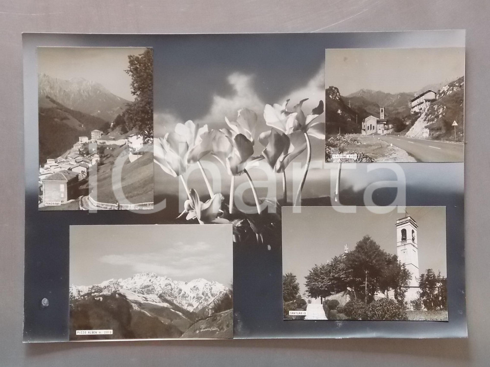 1960 ca GORNO (BG) Frazione RISO *Bozzetto preparatorio per cartolina 40x28 cm