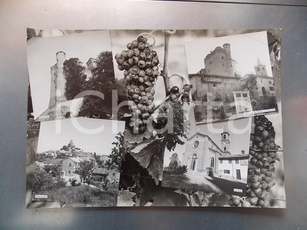 1960 ca SERRALUNGA D'ALBA Il Castello *Bozzetto per cartolina 45x30 cm