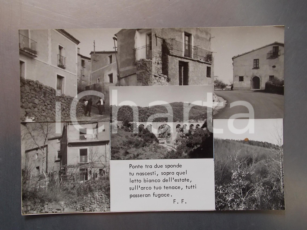 1960 ca SAVELLI (KR) Ponte Senapite *Bozzetto preparatorio per cartolina 30x21 