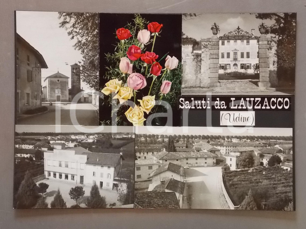 1960 ca LAUZACCO (UD) Scorcio di villa BERETTA *Bozzetto per cartolina 35x25 cm
