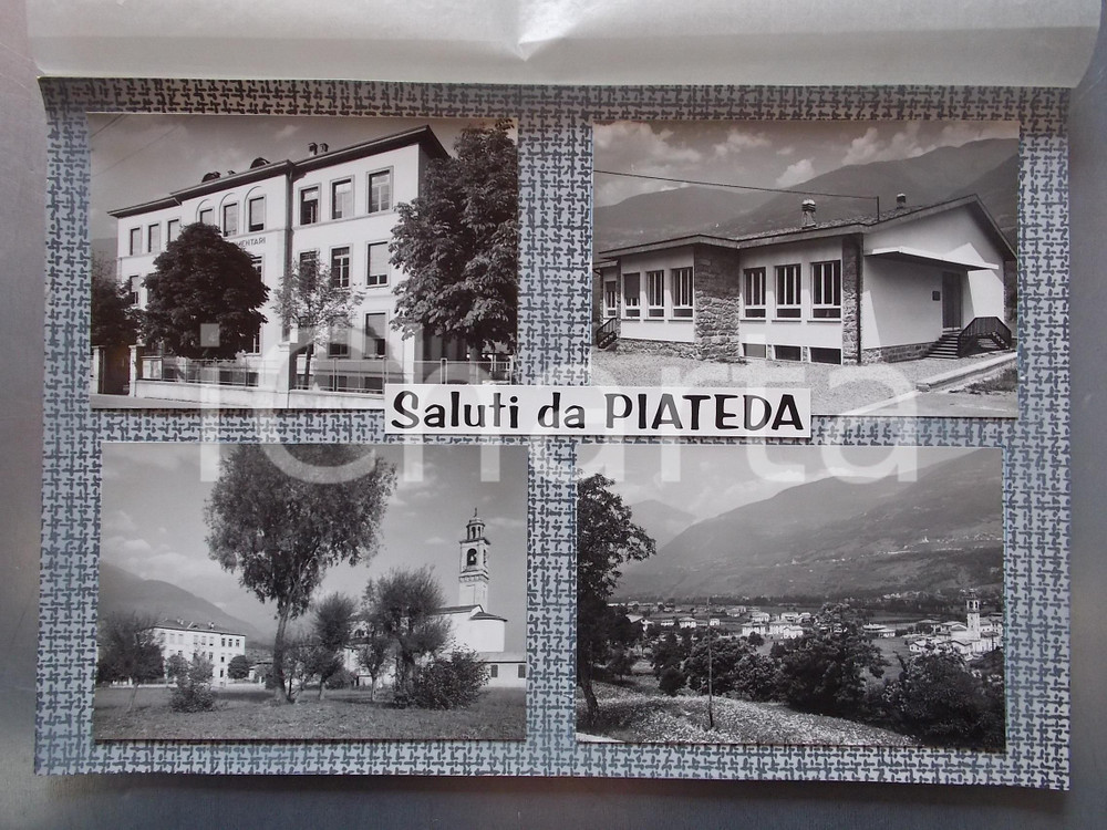 1960 ca PIATEDA (SO) Scuola elementare *Bozzetto per cartolina 37x24 cm