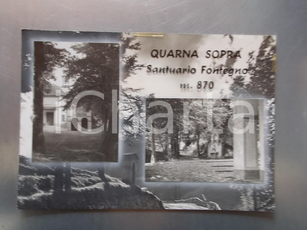 1960 ca QUARNA SOPRA Madonna della Neve Fontegno *Bozzetto per cartolina 30x22