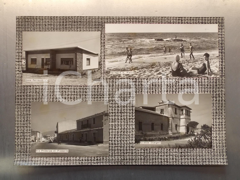 1960 ca VALLEDORIA (SS) Fabbrica STANGONI *Bozzetto per cartolina 40x28 cm