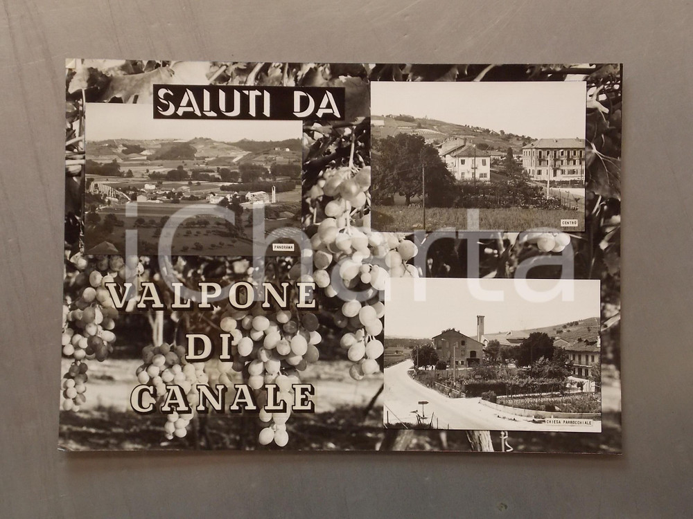 1960 ca CANALE - VALPONE (CN) Scorcio tipico *Bozzetto per cartolina 35x27 cm