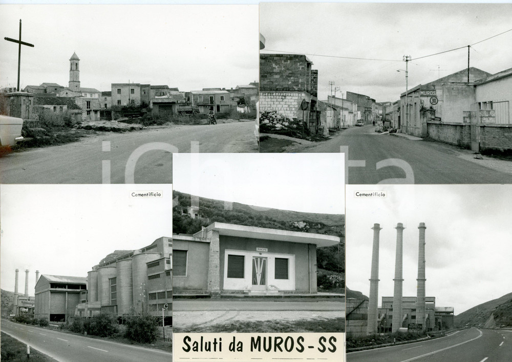 1960 ca MUROS - SCALA DI GIOCCA (SS) Cementificio ITALCEMENTI *Bozzetto 30x21 cm