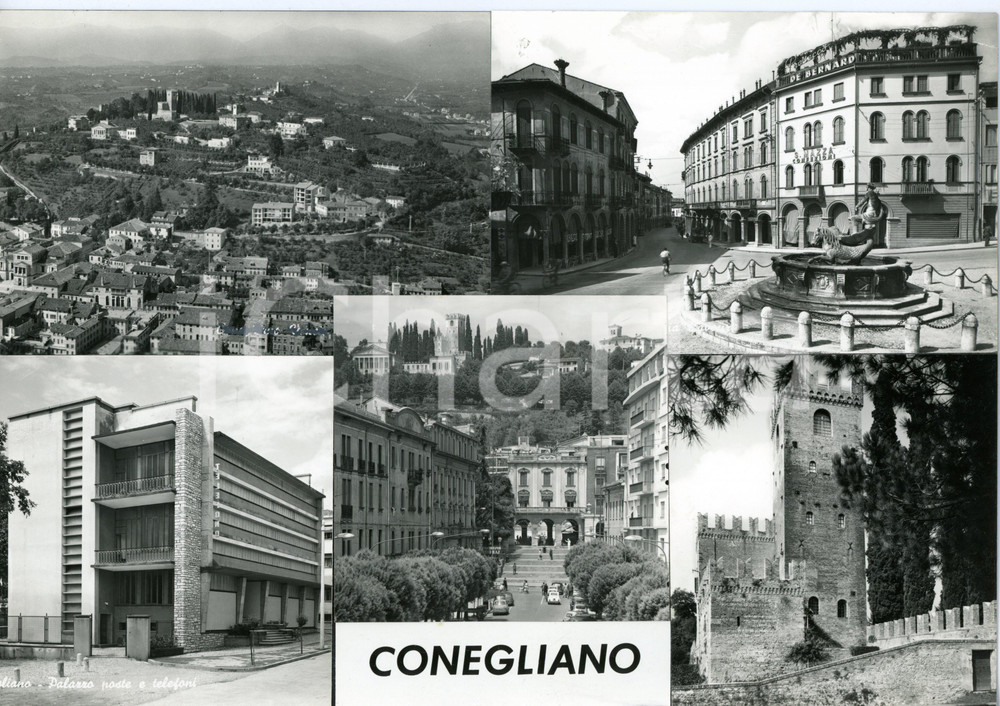 1960 ca CONEGLIANO (TV) Confezioni S. MAZZA *Bozzetto per cartolina 30x21 cm
