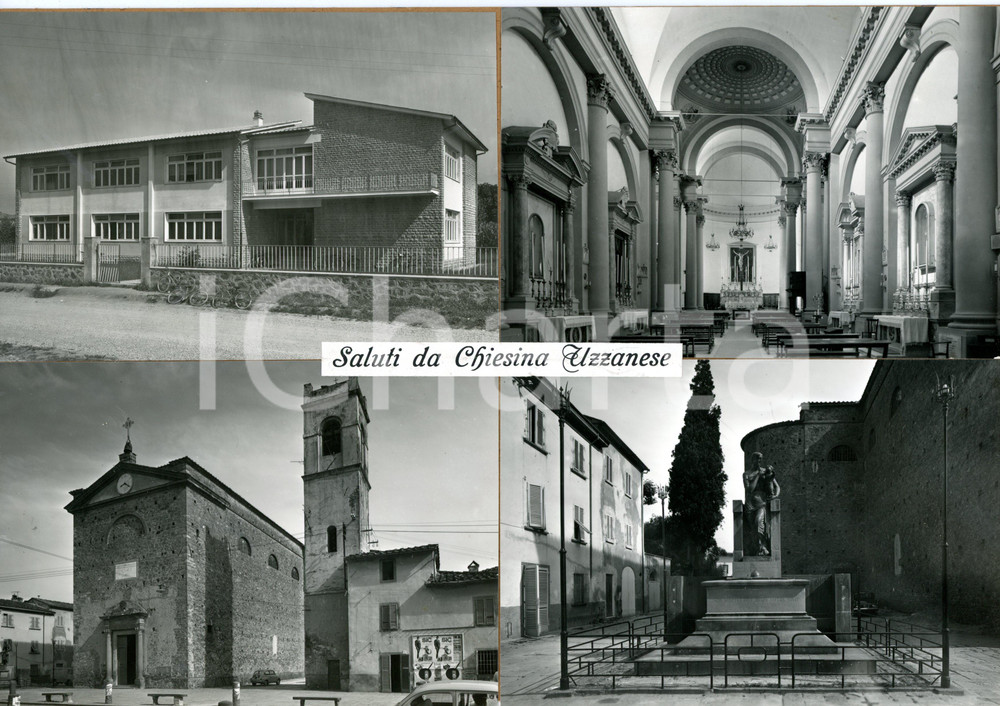 1960 ca CHIESINA UZZANESE (PT) Scuola elementare *Bozzetto per cartolina 30x21