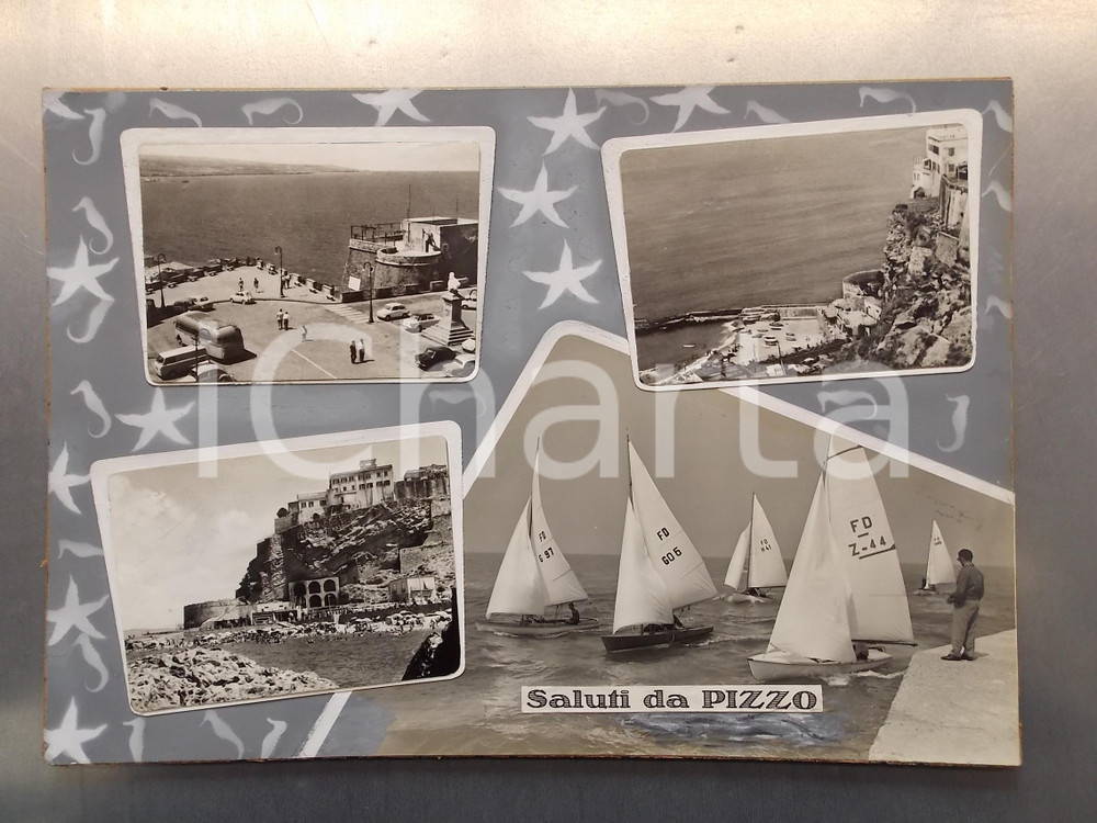 1960 ca PIZZO (VV) Veduta del promontorio *Bozzetto per cartolina 35x26 cm