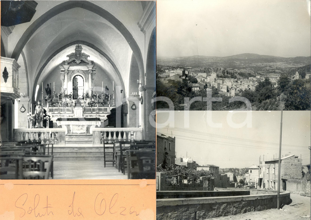 1960 ca OLZAI (NU) Scorcio tipico *Bozzetto preparatorio per cartolina 30x21 cm