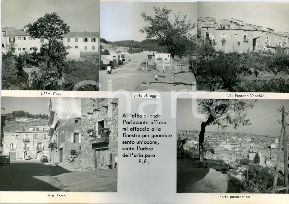 1960 ca SAVELLI (KR) Scorcio via Fontana Vecchia *Bozzetto per cartolina 30x21