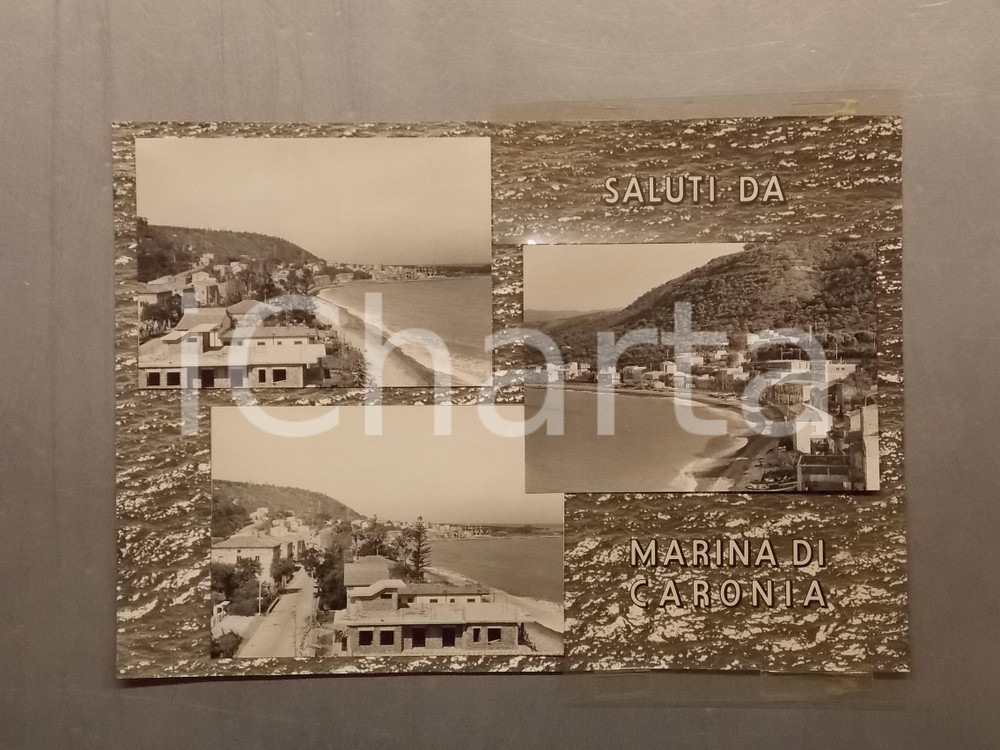 1960 ca MARINA DI CARONA (ME) La spiaggia *Bozzetto per cartolina 45x30 cm