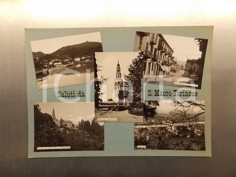 1960 ca SAN MAURO TORINESE Tenuta conti ROSSI di MONTELERA *Bozzetto 38x27 cm