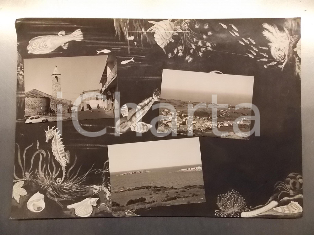 1960 ca TRINITÀ D'AGULTU E VIGNOLA (SS) *Bozzetto per cartolina 45x30 cm