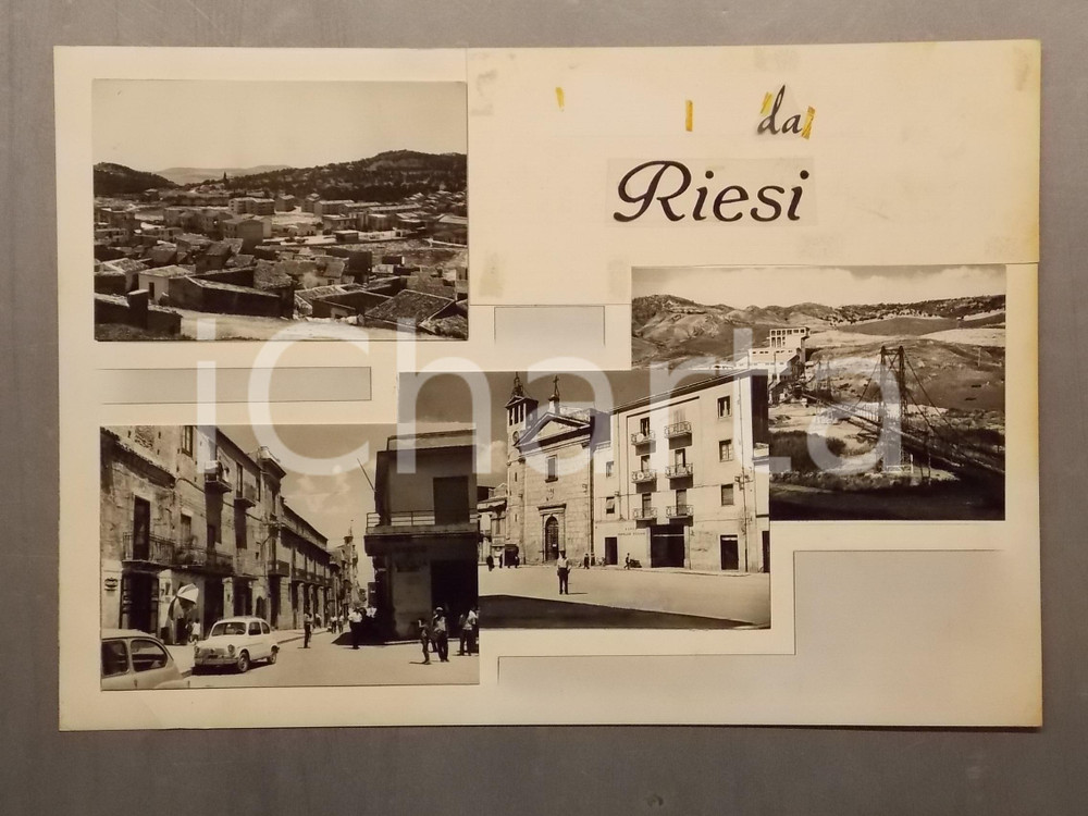 1960 ca RIESI (CL) Santuario MADONNA DELLA CATENA *Bozzetto per cartolina 40x27