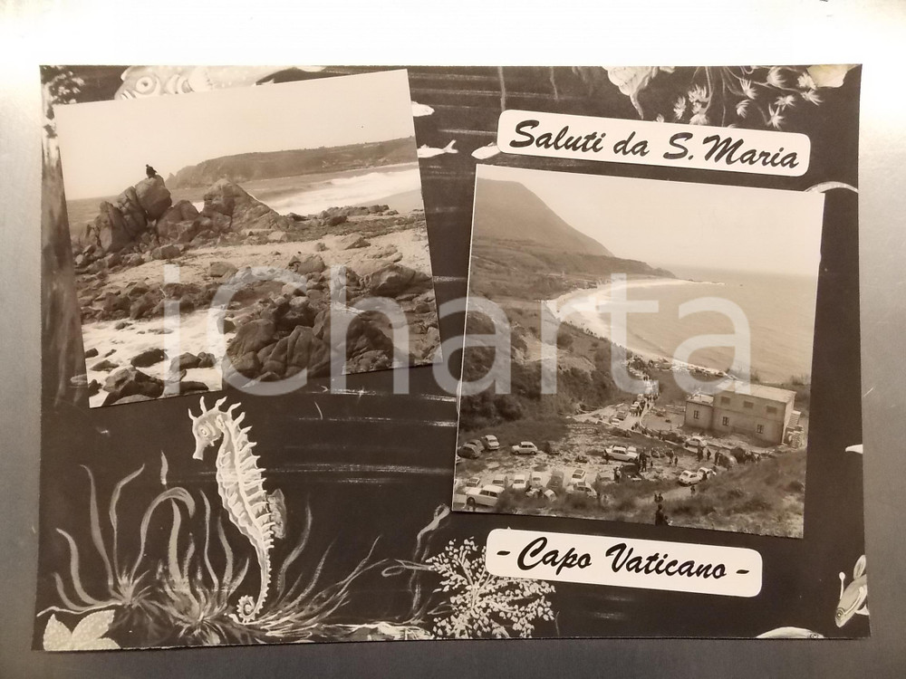 1960 ca RICADI - CAPO VATICANO (VV) Spiaggia SANTA MARIA *Bozzetto 35x25 cm
