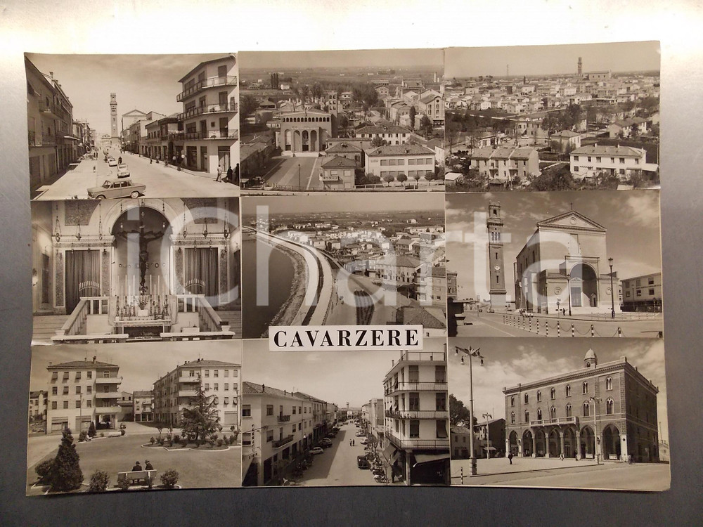 1960 ca CAVARZERE (VE) Scuola elementare *Bozzetto per cartolina 45x30 cm