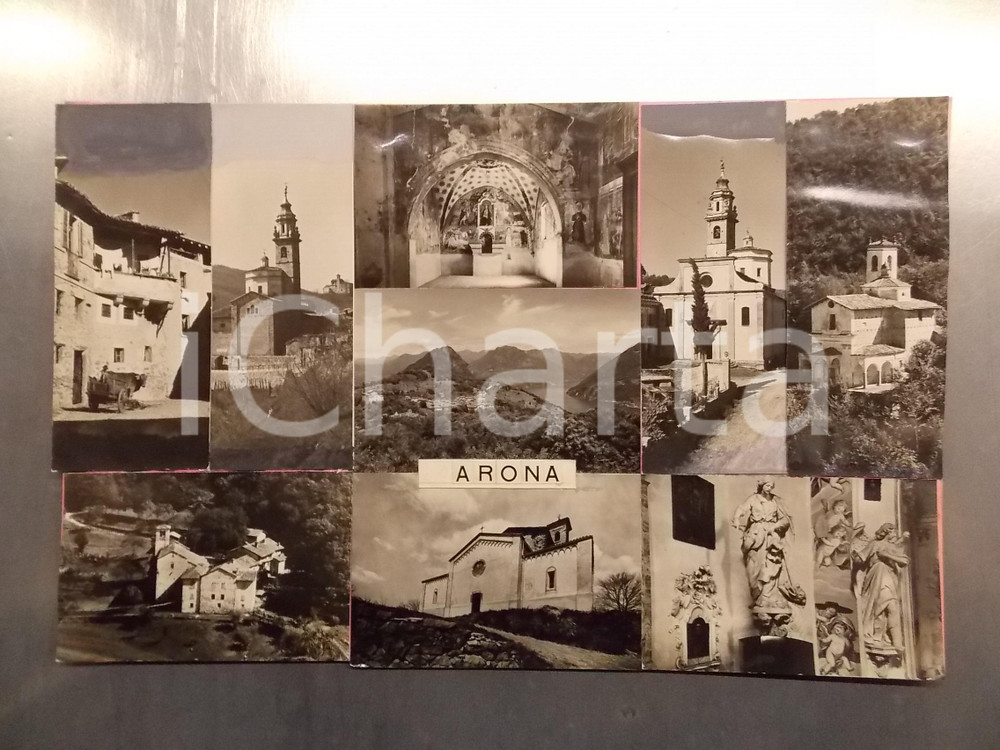 1960 ca ARONA (NO) Carretto con bue nel cortile di un casale *Bozzetto 42x27 cm