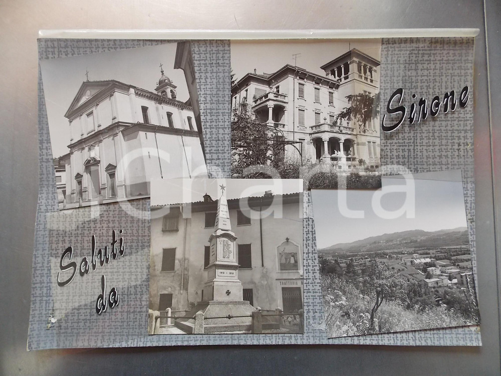 1960 ca SIRONE (LC) Chiesa di SAN CARLO *Bozzetto per cartolina 35x24 cm