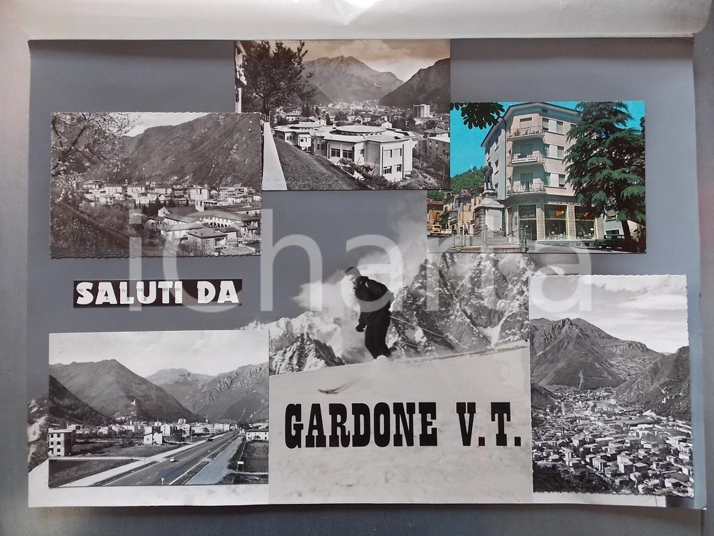 1960 ca GARDONE VAL TROMPIA (BS) Ottica CAMPLANI *Bozzetto per cartolina 45x30