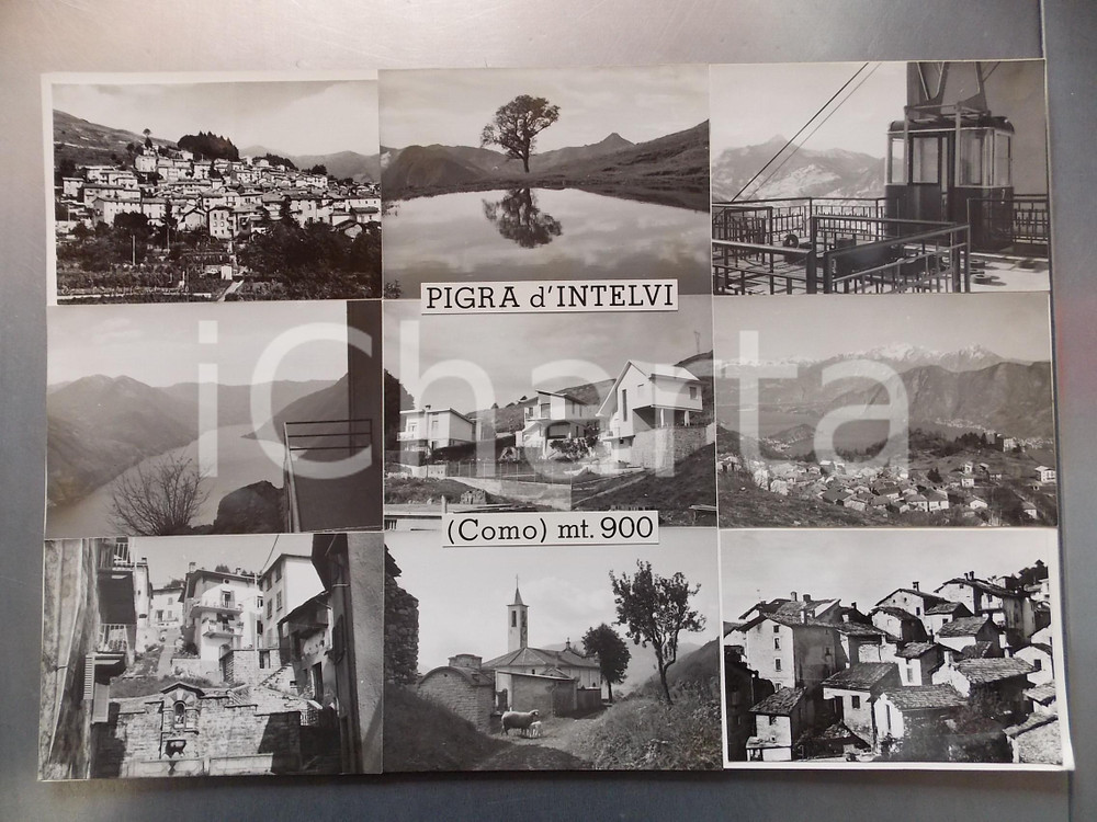 1960 ca PIGRA D'INTELVI (COMO) Funivia Argegno-Pigra *Bozzetto cartolina 45x30
