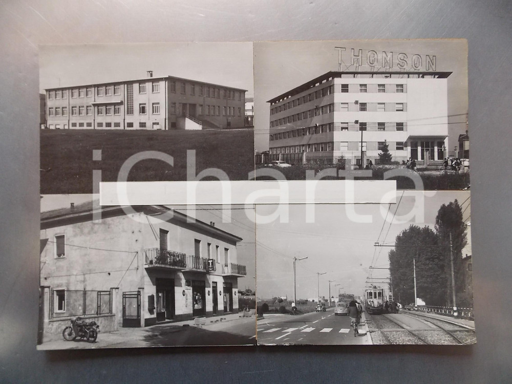 1960 ca PADERNO DUGNANO Vedutine con ditta THOMSON *Bozzetto per cartolina 30x21