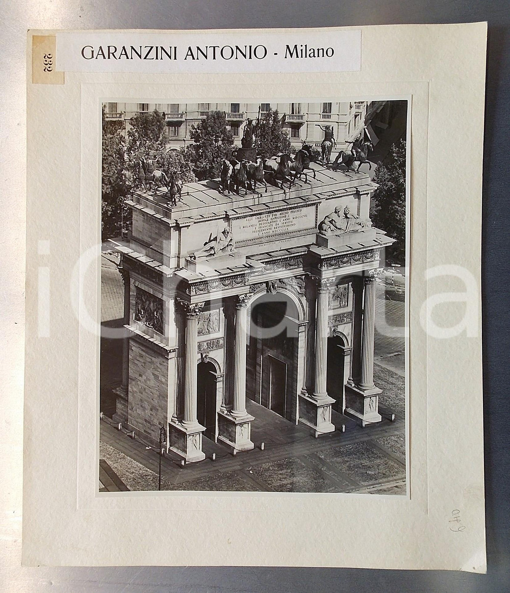1960 ca MILANO Arco della Pace - Gigantografia Antonio GARANZINI 30x40 cm
