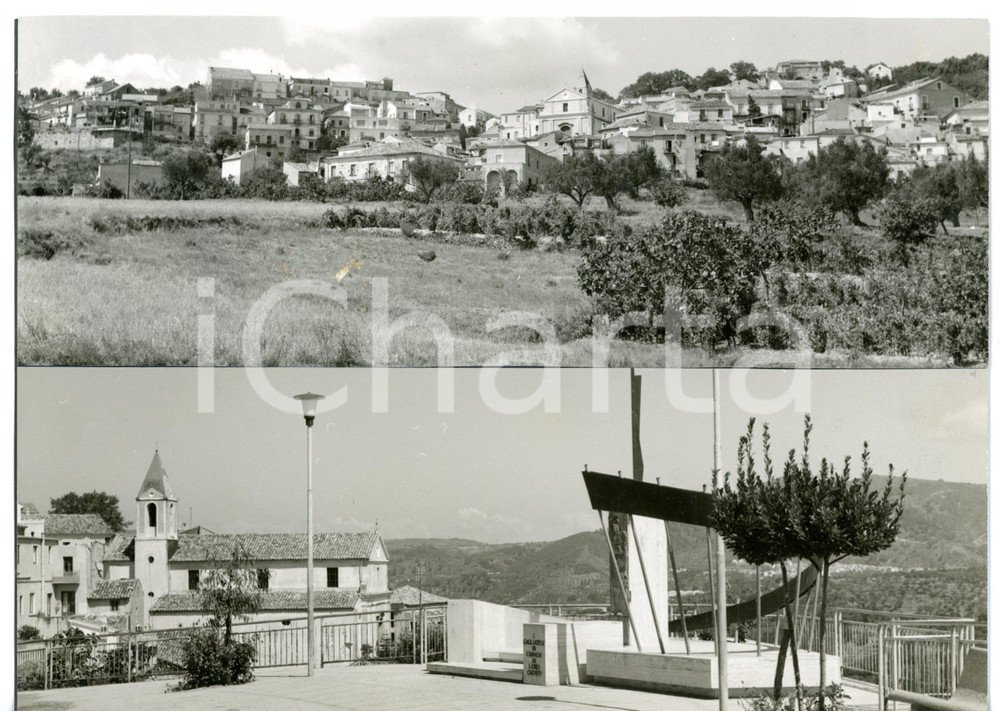 1960 ca GAGLIATO (CZ) Veduta panoramica *Bozzetto per cartolina 24x17 cm