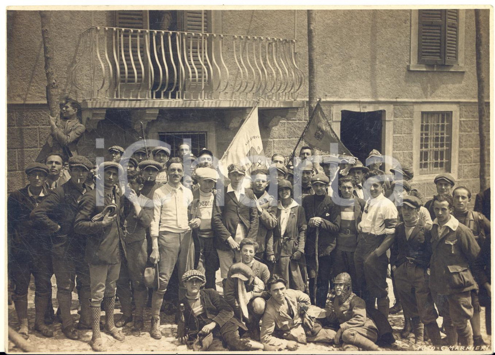 1925 ca MILANO SPORT Gruppo giovani associazioni CICLO-MOTORISMO - Foto MARMIERI