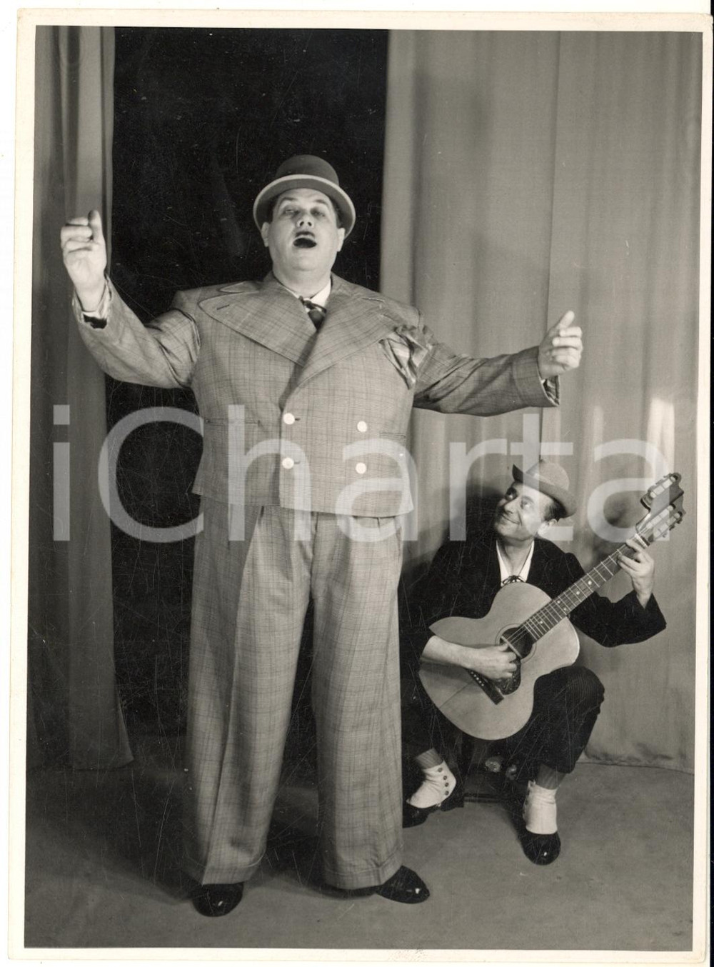 1950 ca TEATRO Attore Arturo BILLI - "Bill' & Bull'" - Fotografia RARA 13x18 cm