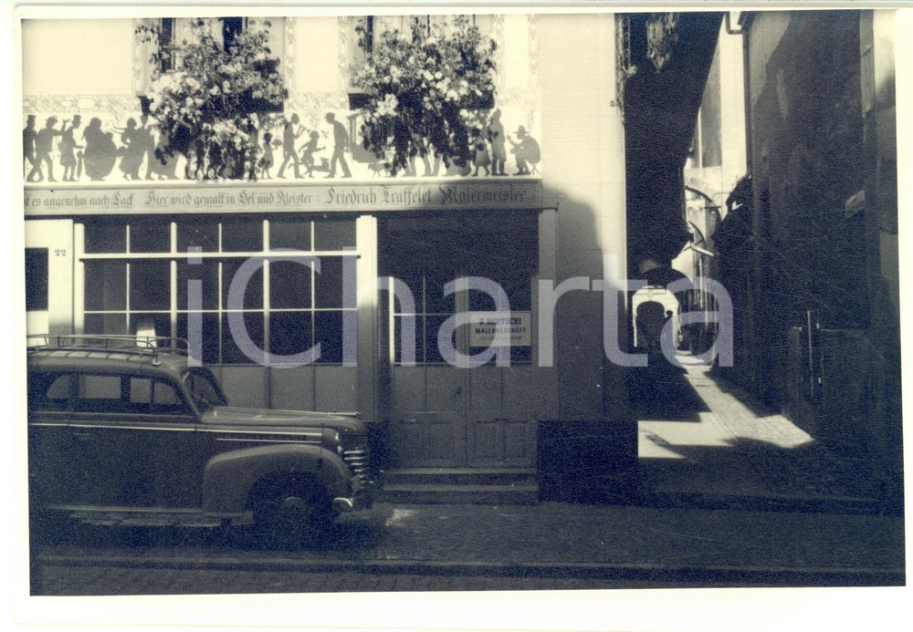 1950 ca BERNA (CH) Bottega del pittore Friedrich Traffelet - Foto VINTAGE 18x12