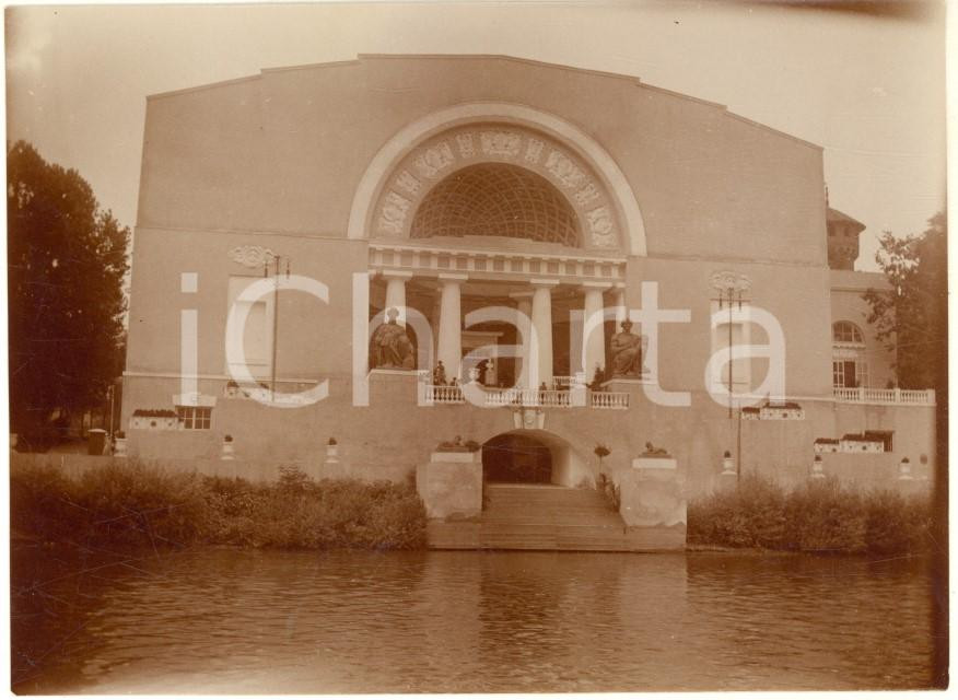 Fotografia d epoca originale 1911 EXPO TORINO Padiglione della Russia  Fotografia ANIMATA 11x8 cm 1