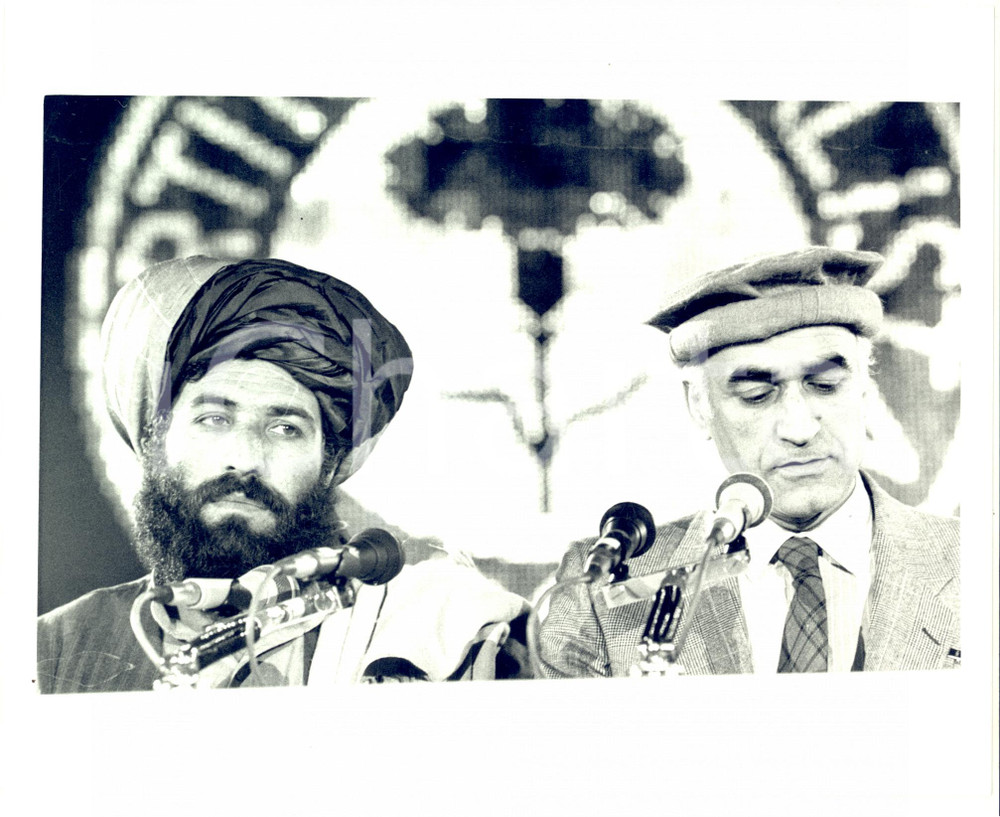 Fotografia d epoca originale 1987 RIMINI PSI Mohammed MOUSSA Abdullah AMIRI AY delegati AFGHANISTAN Foto 2 1