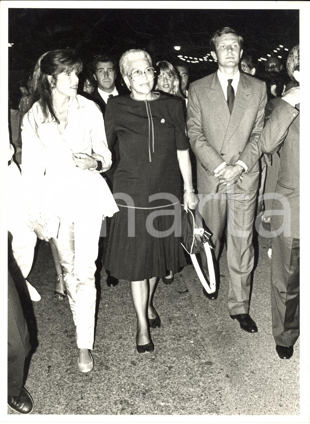 1985 VENEZIA Arrivo Carolina DI MONACO Maria Pia FANFANI Stefano CASIRAGHI *Foto